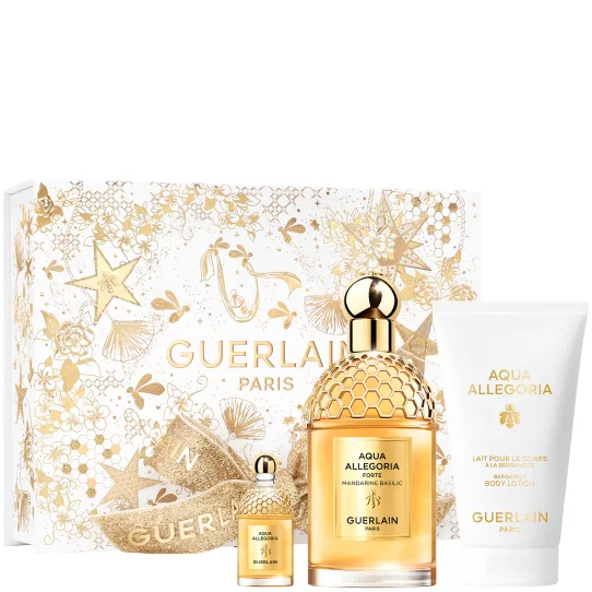 Guerlain Christmas Aqua Allegoria Mandarine Basilic Forte Set 125ml + 75ml + 7.5ml Eau de Parfum