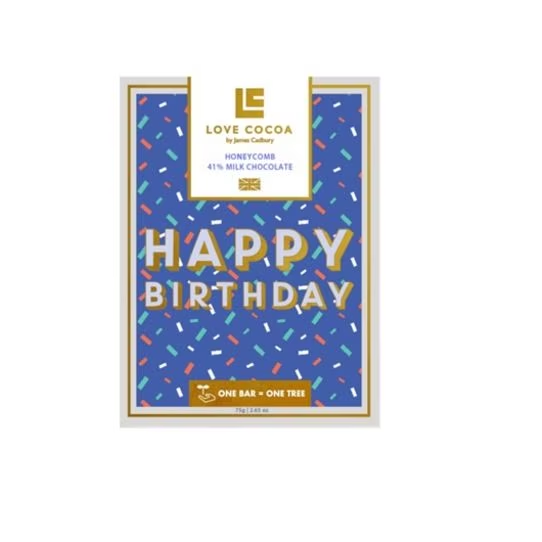 Love Cocoa Happy Birthday Honeycomb 75g
