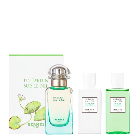 Hermès Un Jardin Sur Le Nil Travel Set 50ml + 2x40ml Eau de Toilette Spray