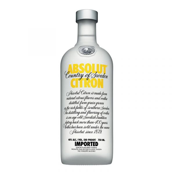 Absolut Citron Vodka [1000ML]