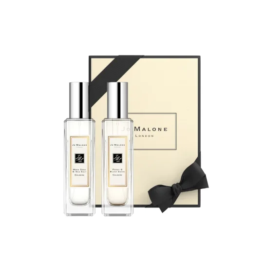 Jo Malone London Wood Sage & Sea Salt + Peony & Blush Suede Duo Cologne 2x30ml Eau de Cologne Spray