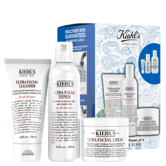 Kiehl's Ultra Facial Power Of 3 Gift Set 150ml + 250ml