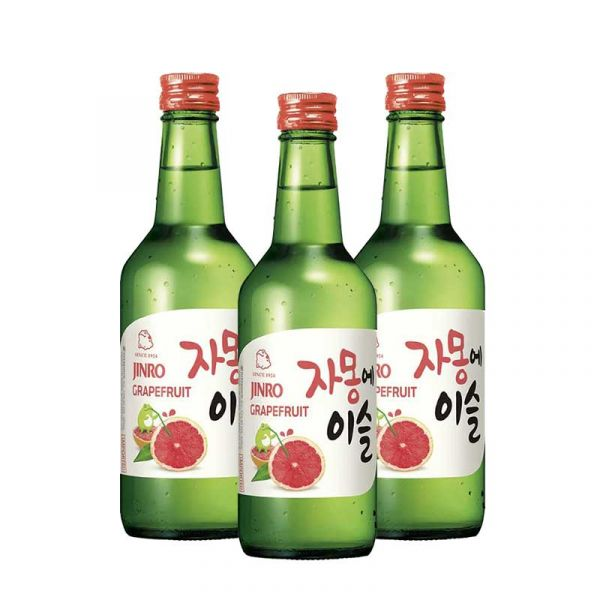 Jinro Grapefruit Soju [360ML] x 3