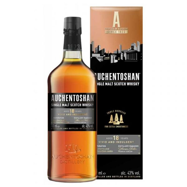 Auchentoshan 18 Years Lowland Single Malt Scotch [700ML]